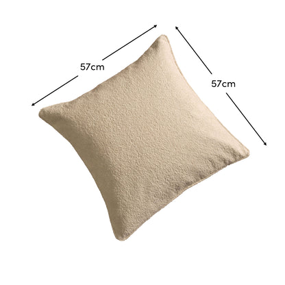 Knightsbridge 57x57cm Cushion Cover - Natural Boucle - Laura James 