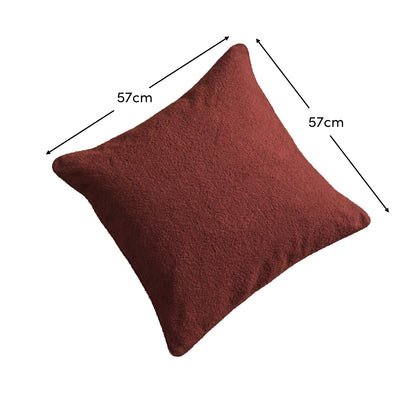 Knightsbridge 57x57cm Cushion Cover - Russet Boucle - Laura James 