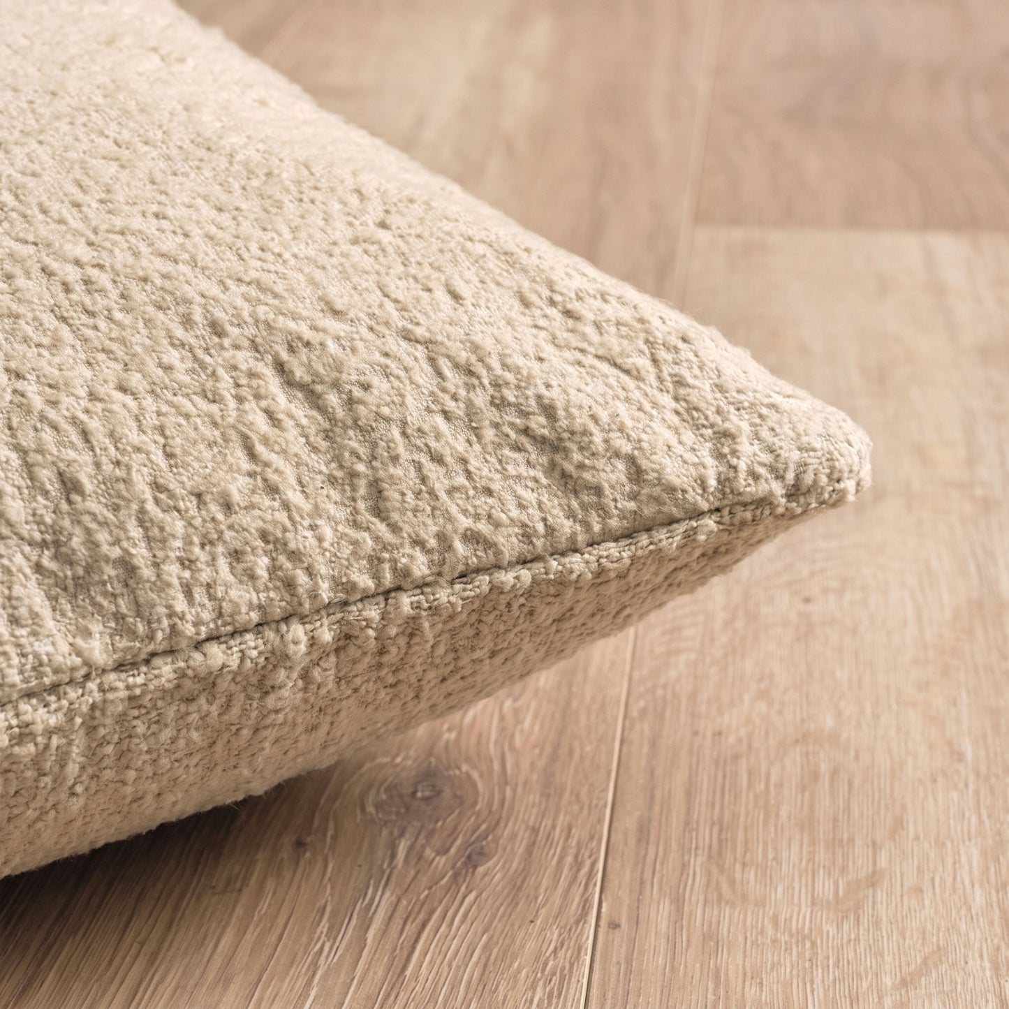 Knightsbridge 57x57cm Cushion Cover - Natural Boucle - Laura James 