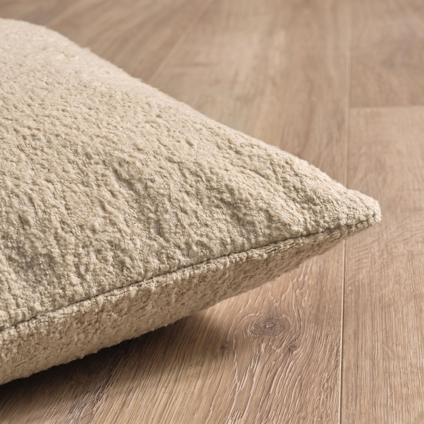 Knightsbridge 35x55cm Cushion Cover - Natural Boucle - Laura James 