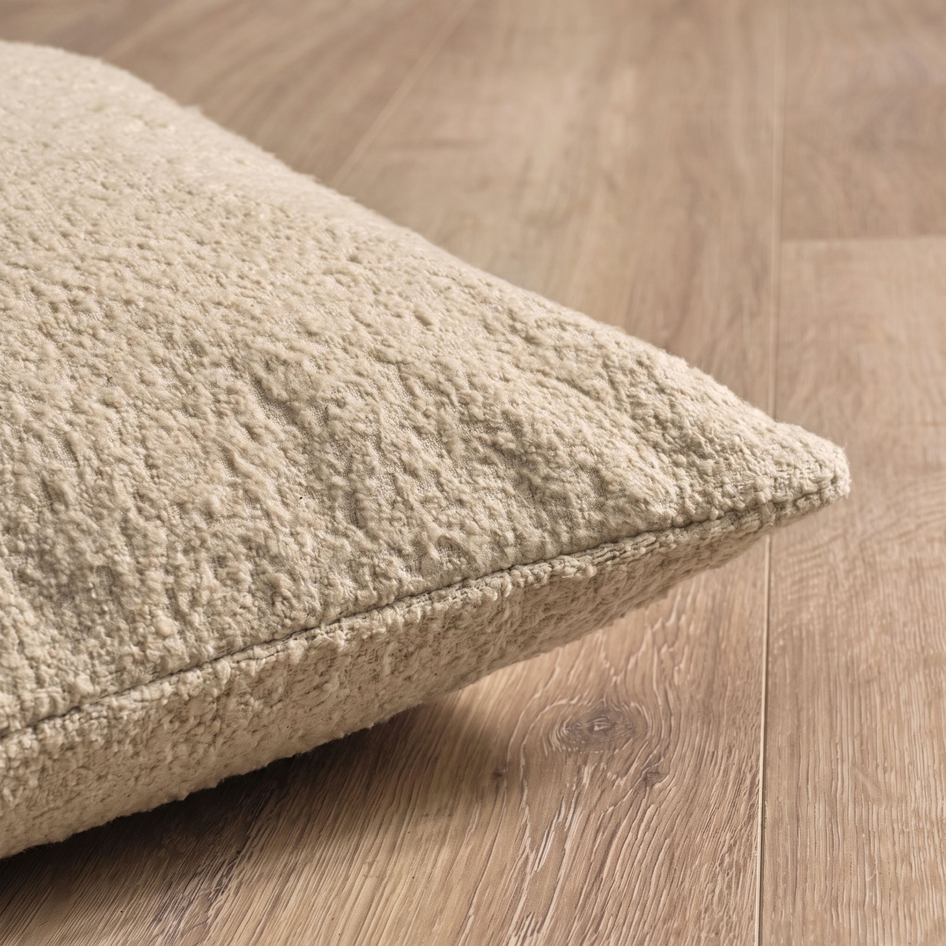 Knightsbridge 35x55cm Cushion Cover - Natural Boucle - Laura James 