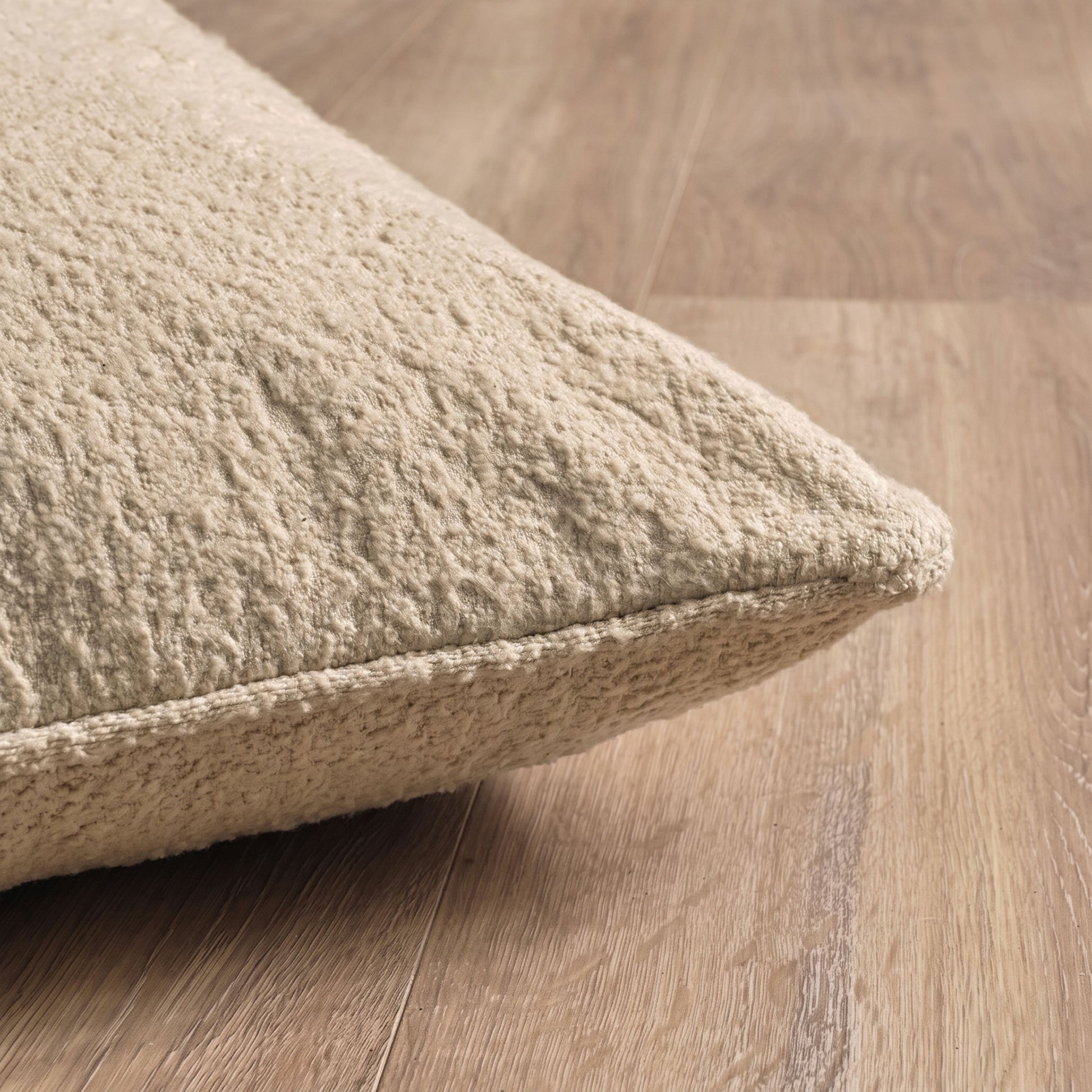 Knightsbridge 45x45cm Cushion Cover - Natural Boucle - Laura James 