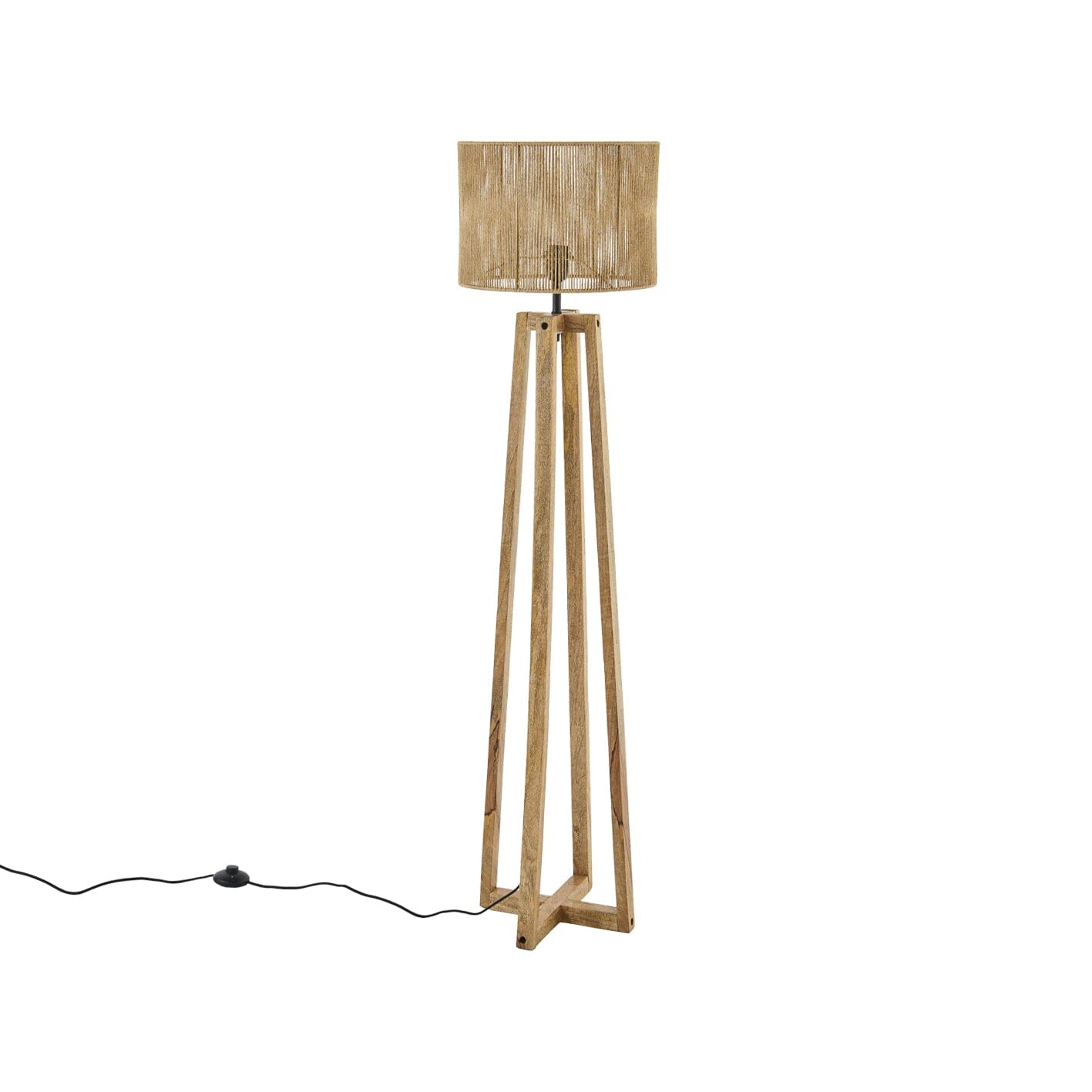 Konduru 150cm Floor Lamp Base - Natural Mango Wood - Laura James