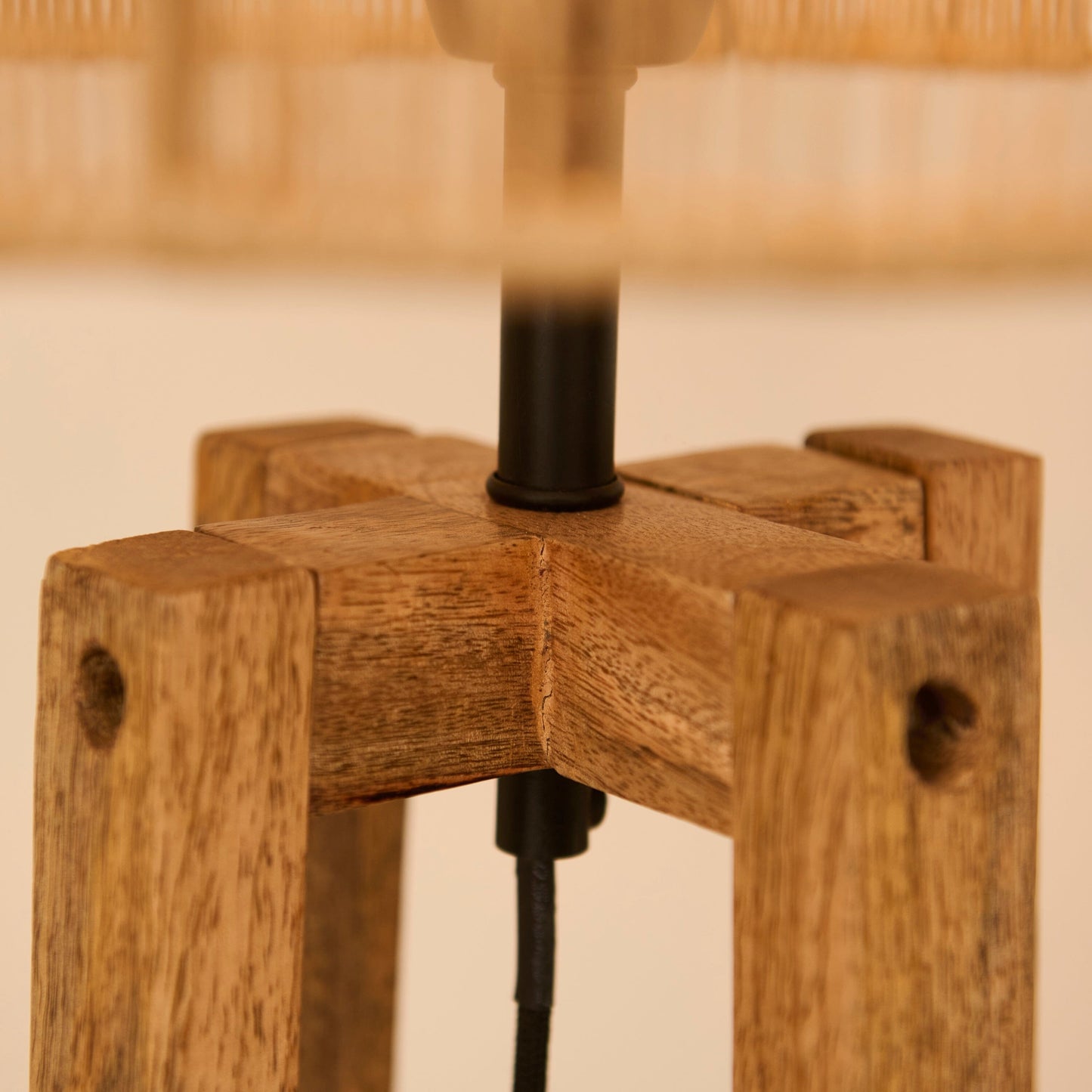 Konduru 150cm Floor Lamp Base - Natural Mango Wood - Laura James