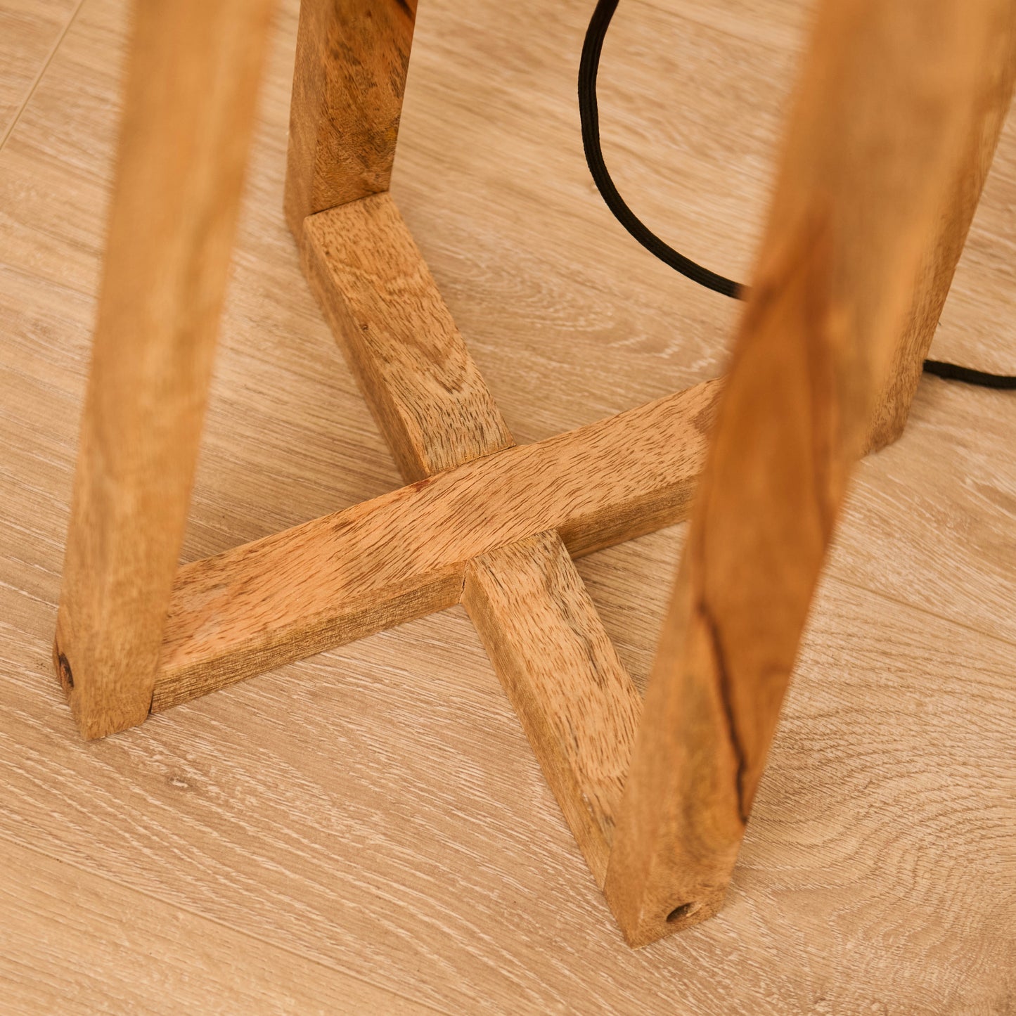 Konduru 150cm Floor Lamp Base - Natural Mango Wood - Laura James