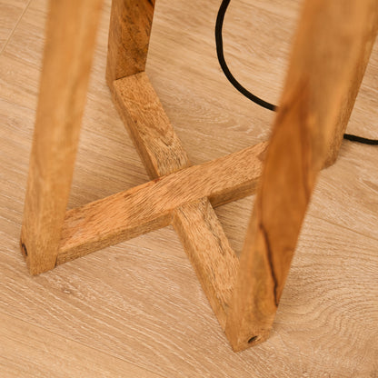 Konduru 150cm Floor Lamp Base - Natural Mango Wood - Laura James