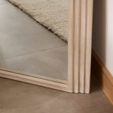 Kubu 180 x 80cm Wooden Arch Mirror - Whitewash - Laura James