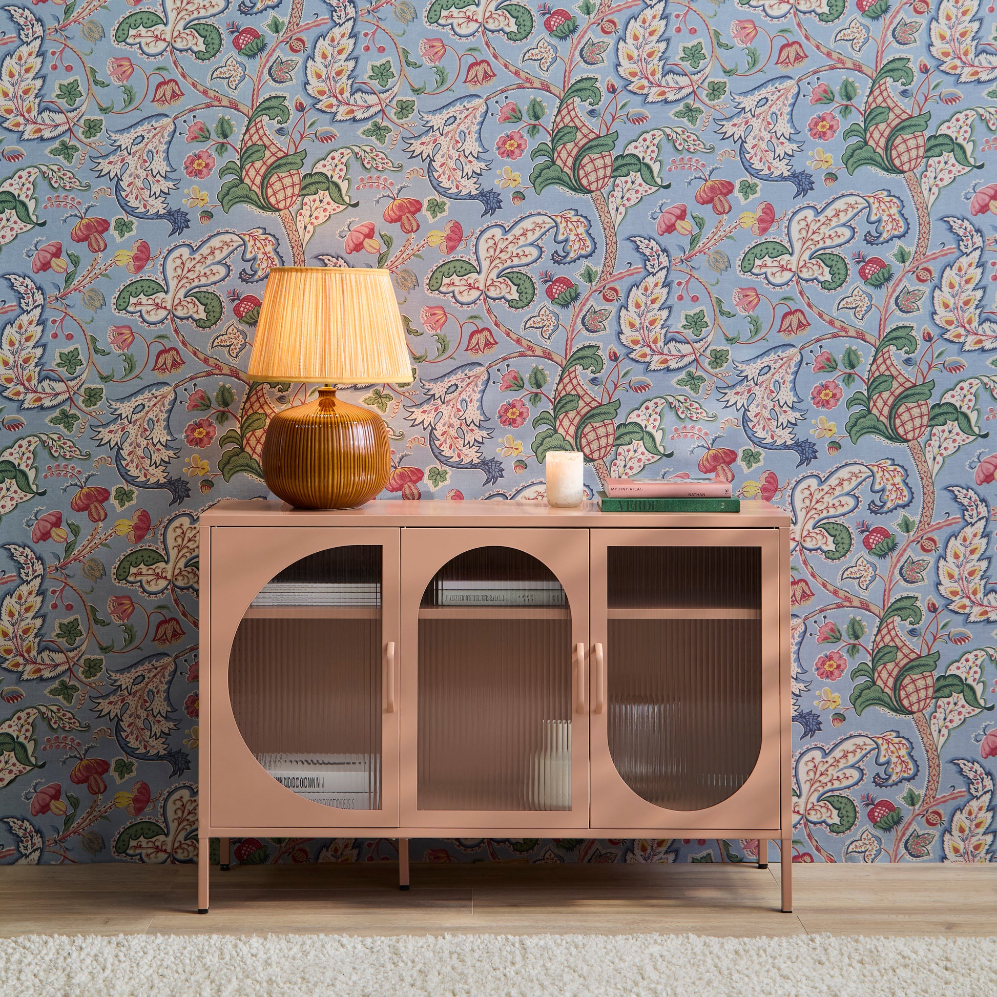 Conan 3 Door Sideboard - Blush Pink - Laura James