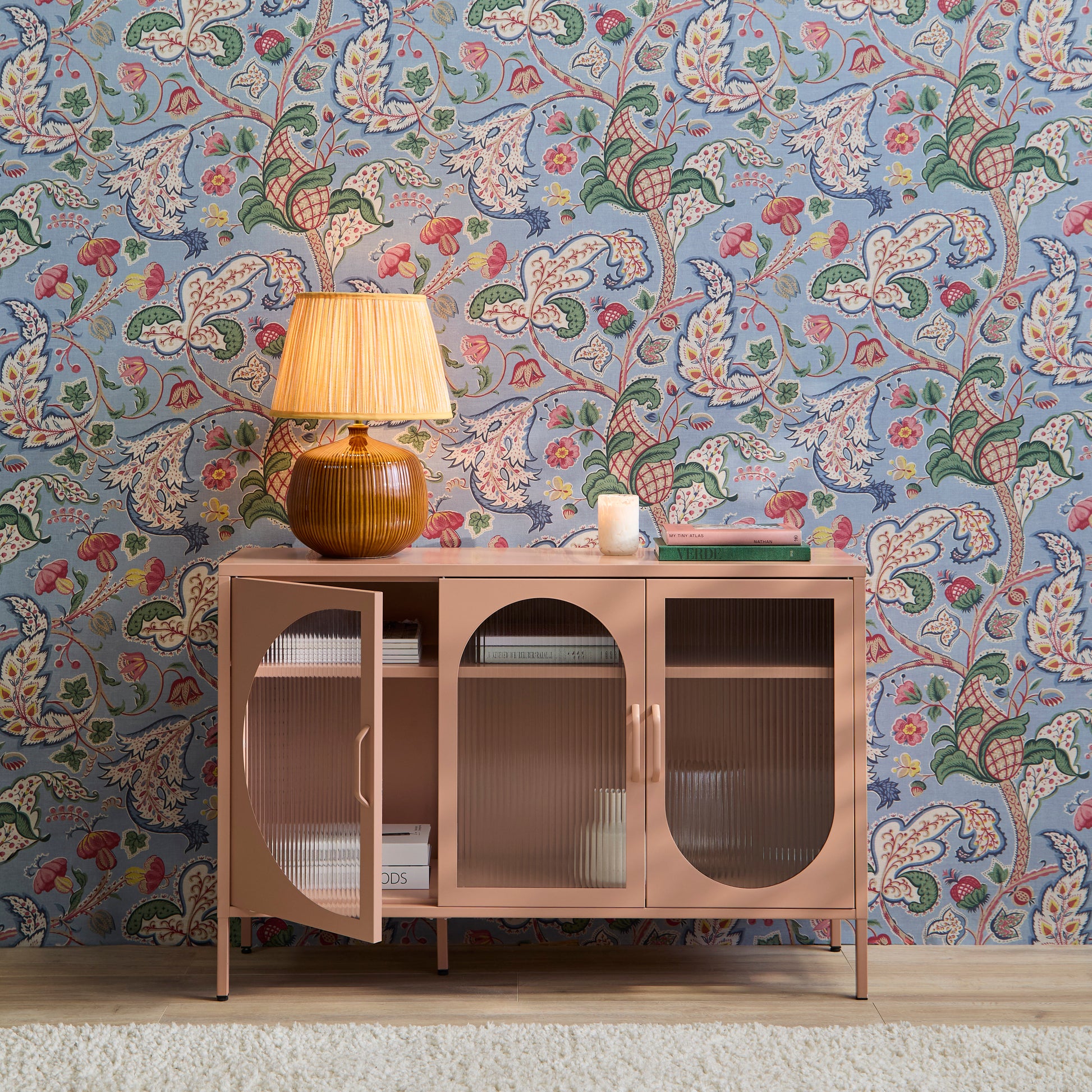 Conan 3 Door Sideboard - Blush Pink - Laura James