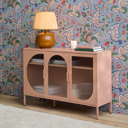 Conan 3 Door Sideboard - Blush Pink - Laura James