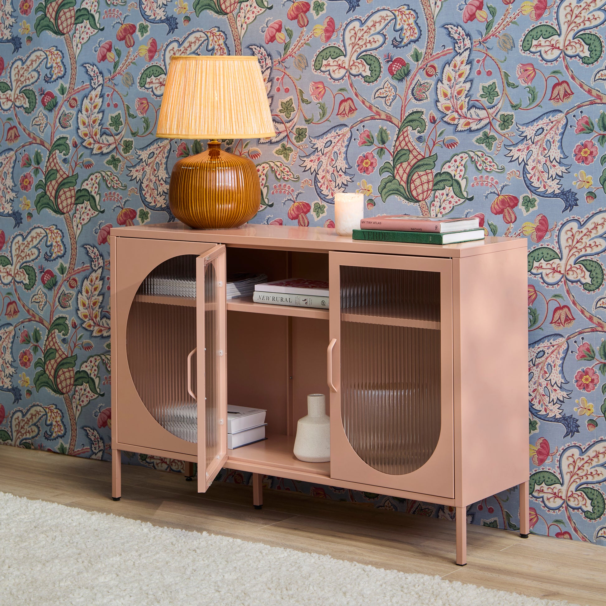 Conan 3 Door Sideboard - Blush Pink - Laura James