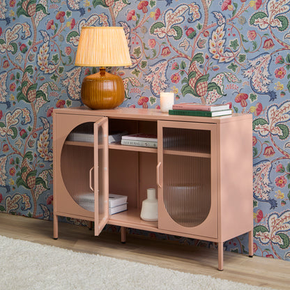 Conan 3 Door Sideboard - Blush Pink - Laura James