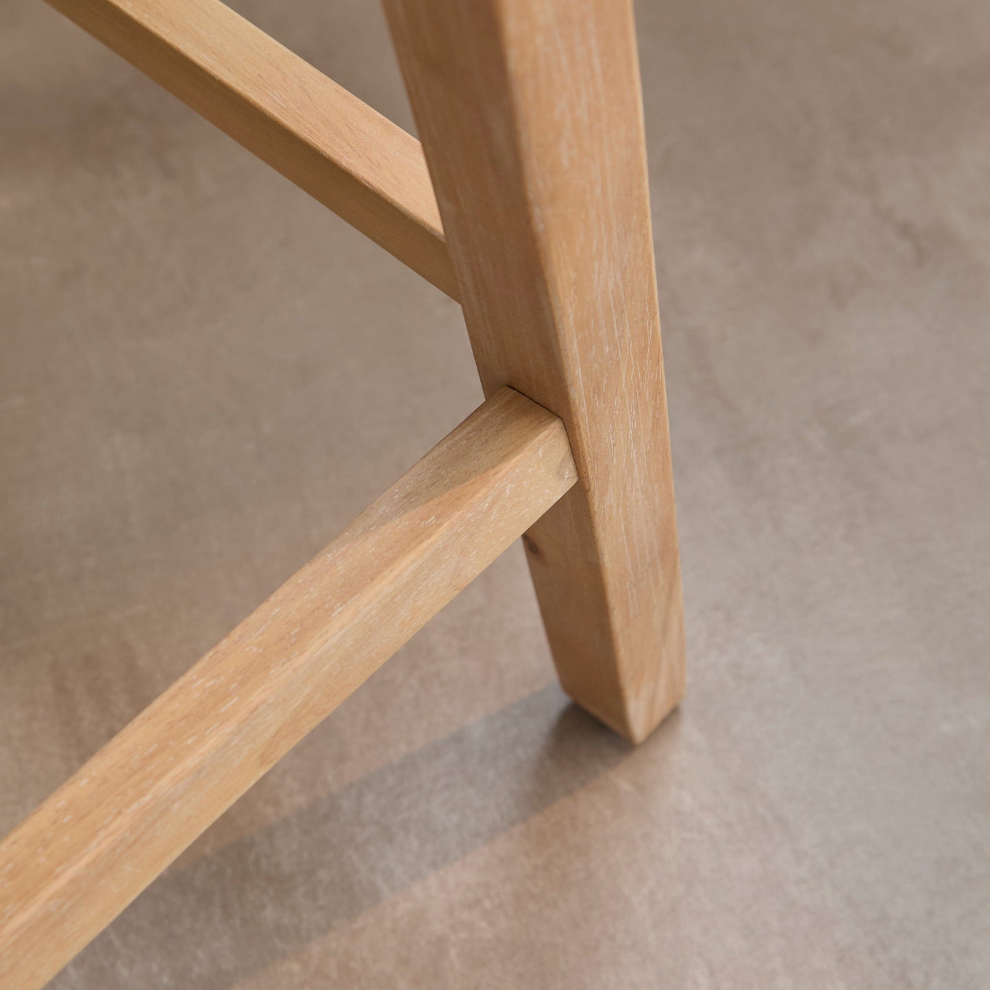 Nolan Fawn Linen Bar Stool - Whitewash Oak Legs - Laura James