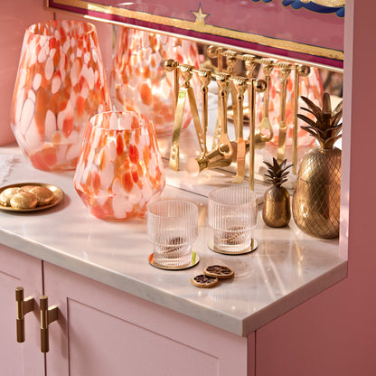 Lazio Glass Vases - Paprika Confetti - Laura James 