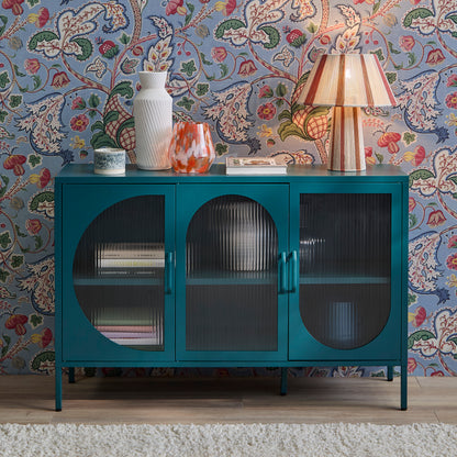 Conan 3 Door Sideboard - Lagoon Teal - Laura James