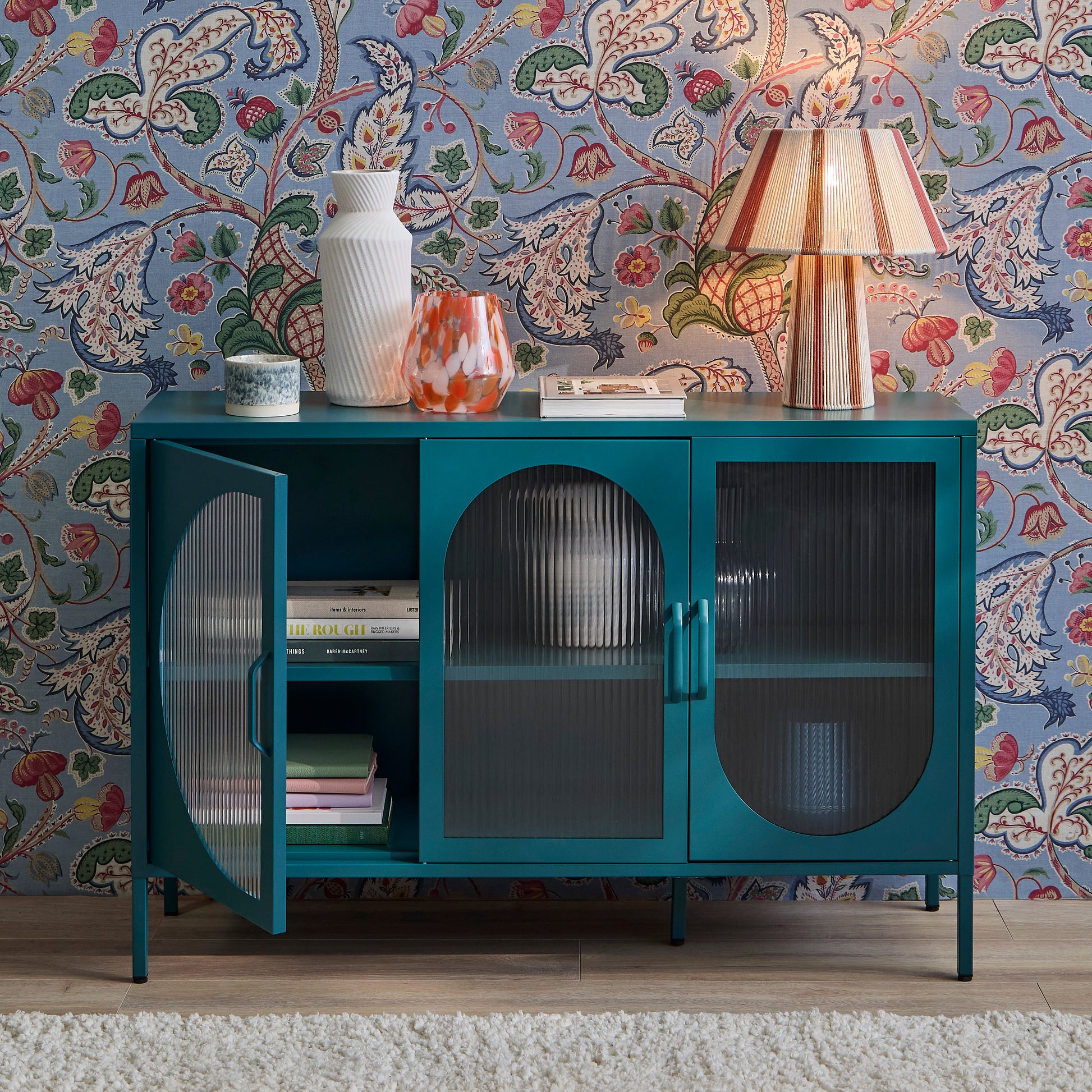 Conan 3 Door Sideboard - Lagoon Teal - Laura James