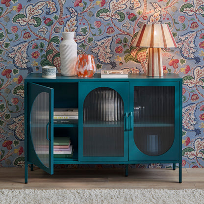 Conan 3 Door Sideboard - Lagoon Teal - Laura James