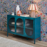 Conan 3 Door Sideboard - Lagoon Teal - Laura James