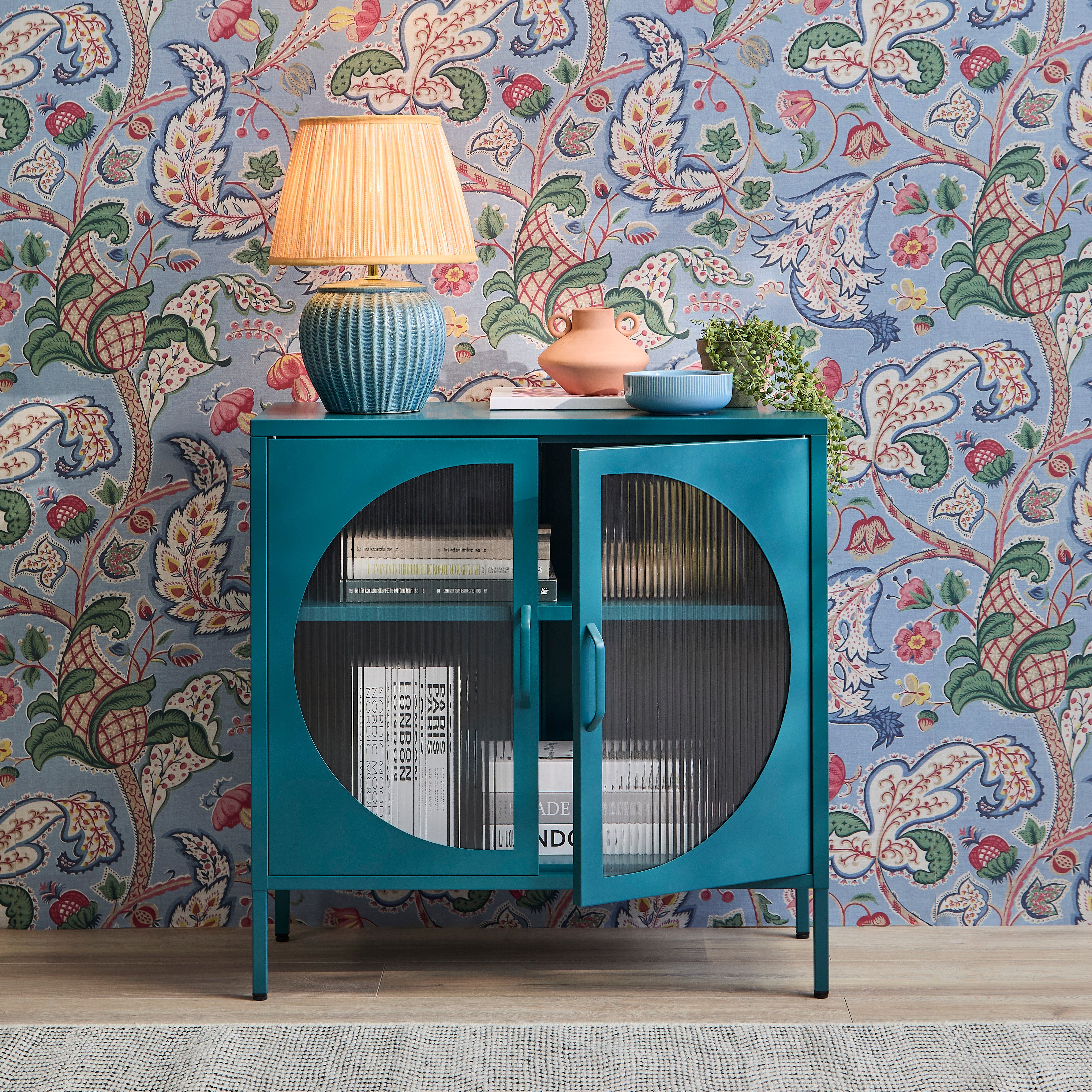 Conan Lagoon Teal 2 Door Sideboard | Laura James