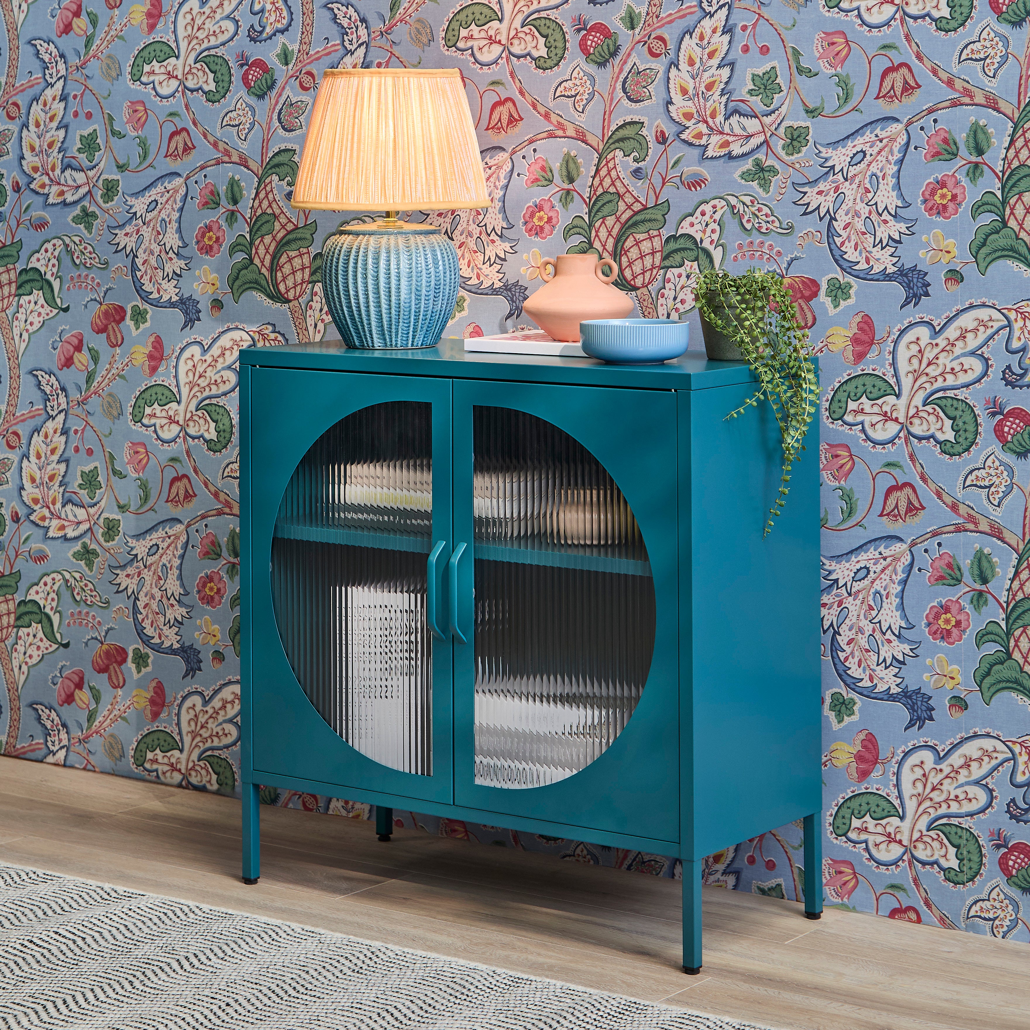 Conan Lagoon Teal 2 Door Sideboard | Laura James