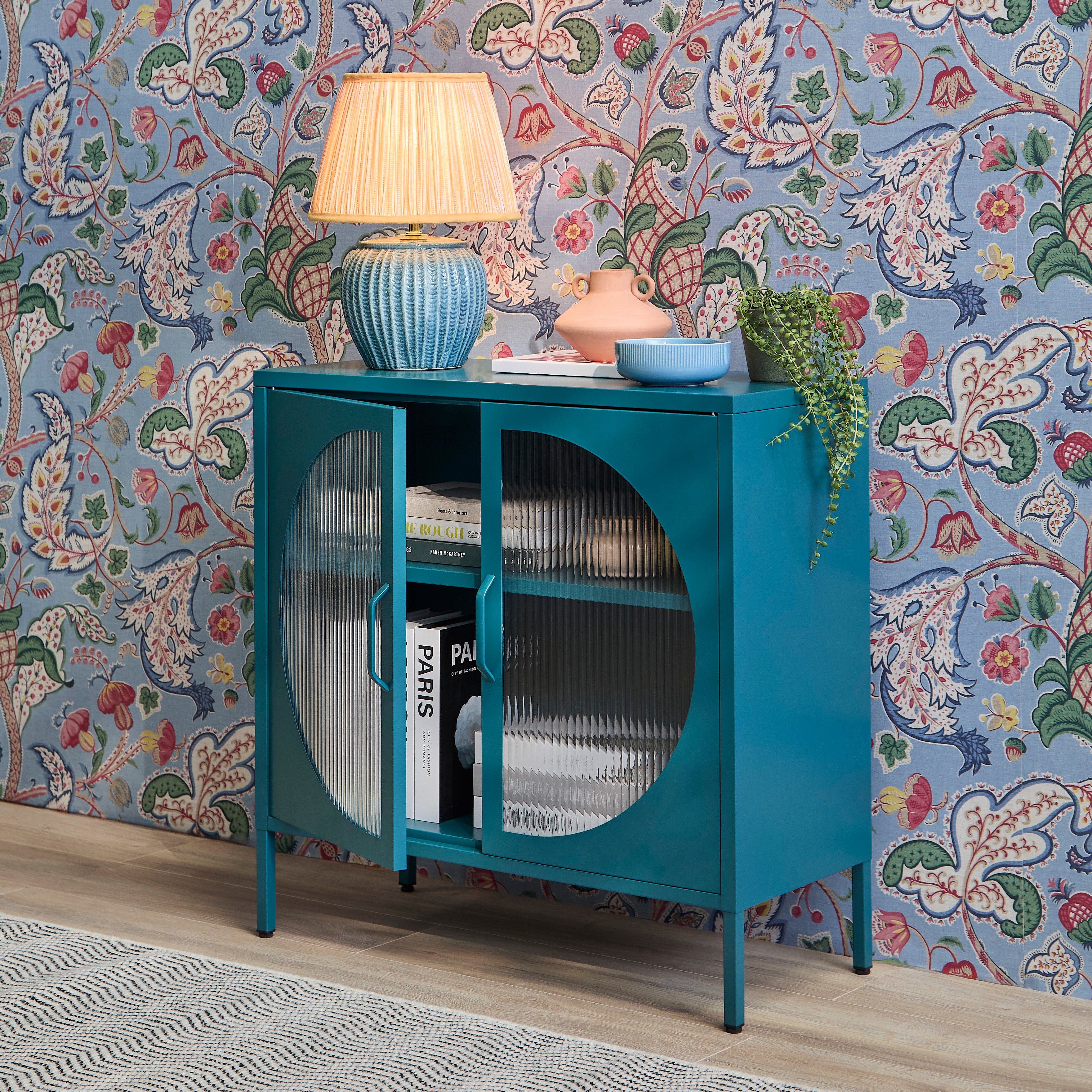 Conan Lagoon Teal 2 Door Sideboard | Laura James