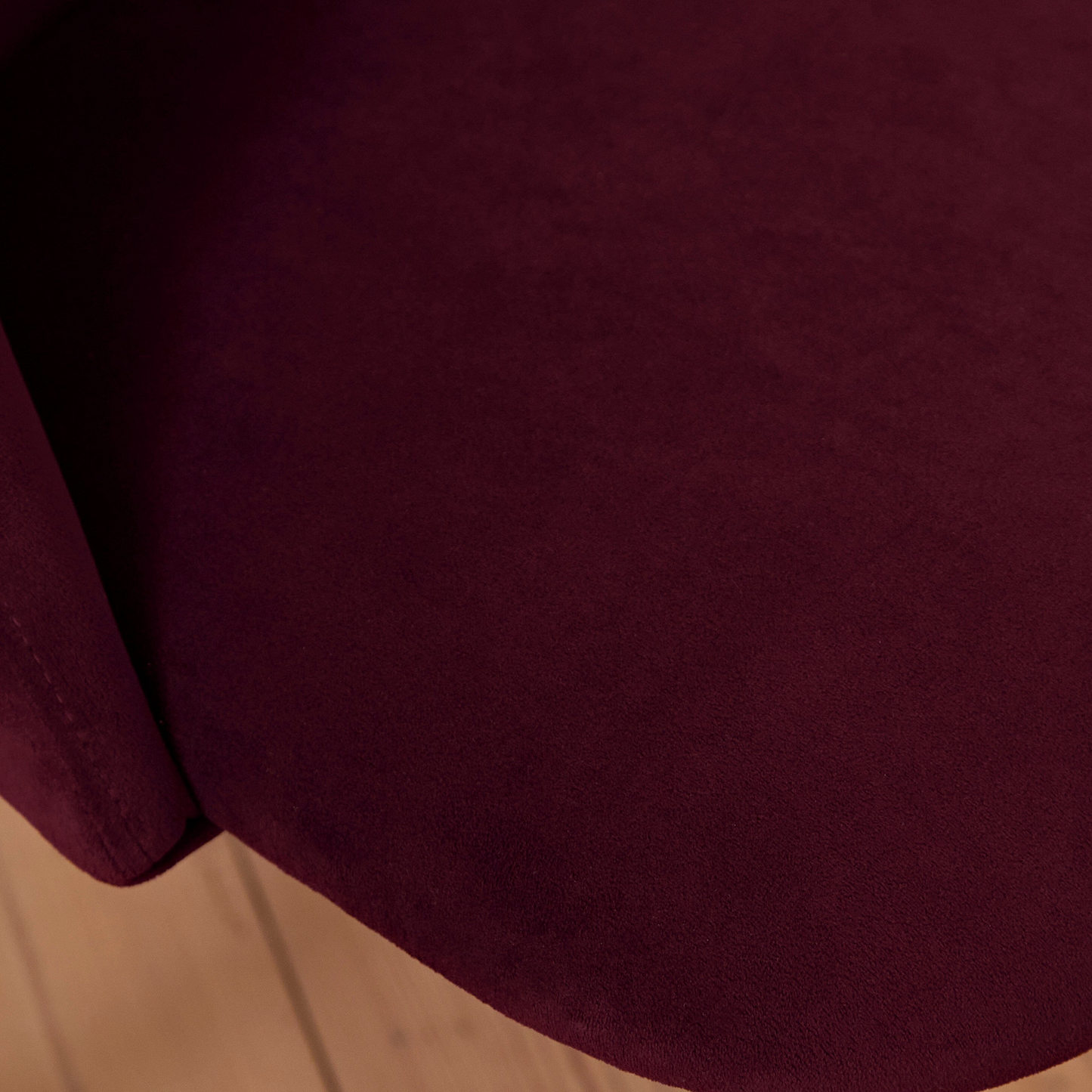 Freya Burgundy Red Dining Chairs - Set of 2 - Whitewash Legs - Laura James