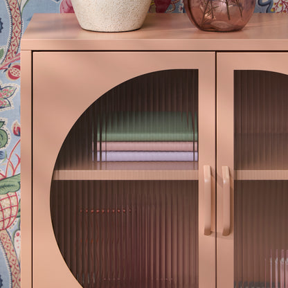Conan 2 Door Sideboard - Blush Pink - Laura James