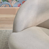 Sawyer 68cm Swivel Armchair - Soft Beige - Laura James