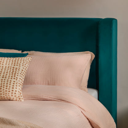 Hannah King Ottoman Bed - Deep Teal - Laura James