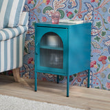 Conan Metal Bedside Table - Lagoon Teal - Laura James