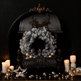 Norrbo 50cm Frosted Christmas Wreath - Laura James 