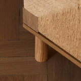Paloma Natural Weave 2 Door Small Sideboard - Natural Oak - Laura James