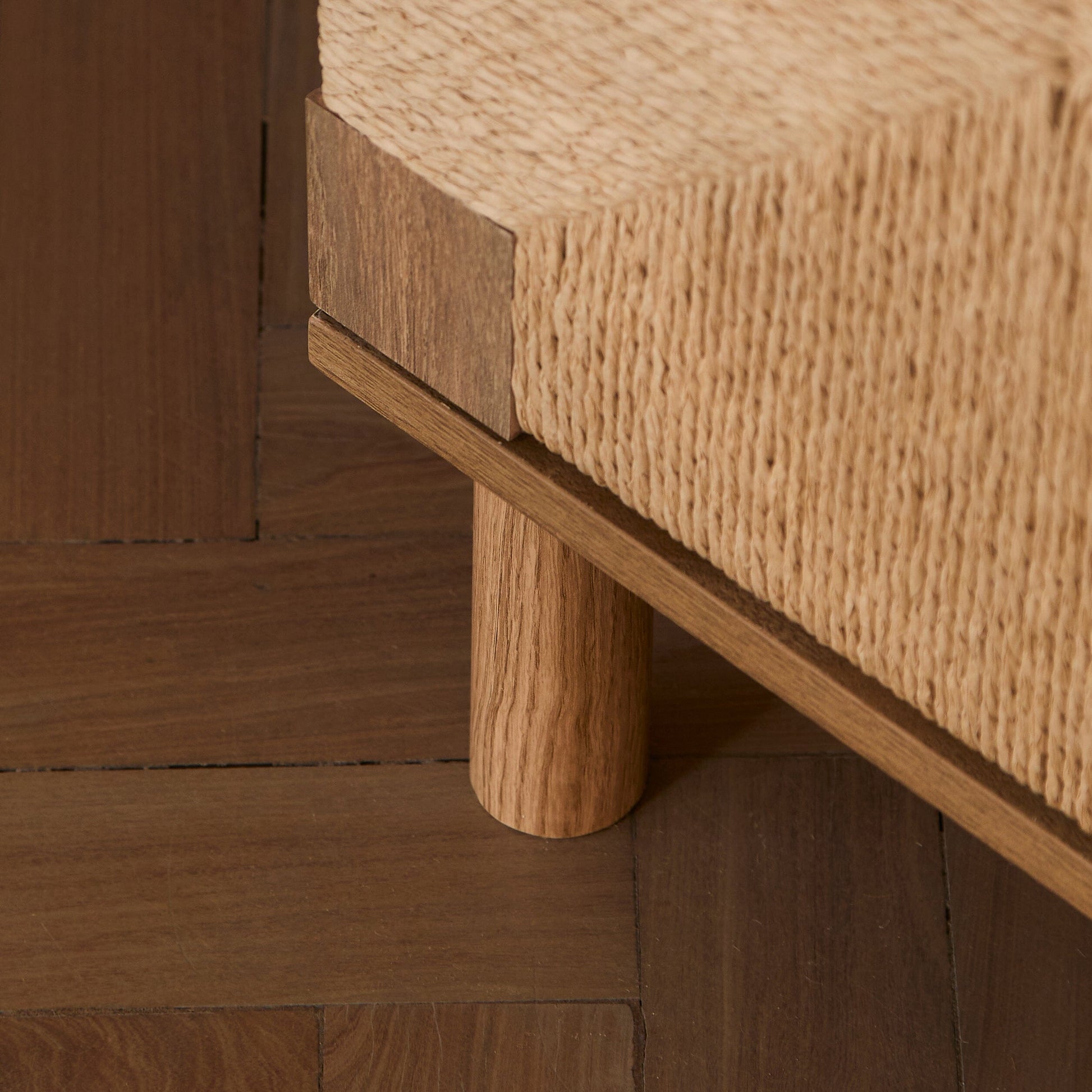 Paloma Natural Weave 3 Door Large Sideboard - Natural Oak - Laura James