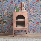 Conan Metal Bedside Table - Blush Pink - Laura James