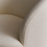 Sawyer 68cm Swivel Armchair - Oyster White - Laura James