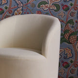 Sawyer 68cm Swivel Armchair - Oyster White - Laura James