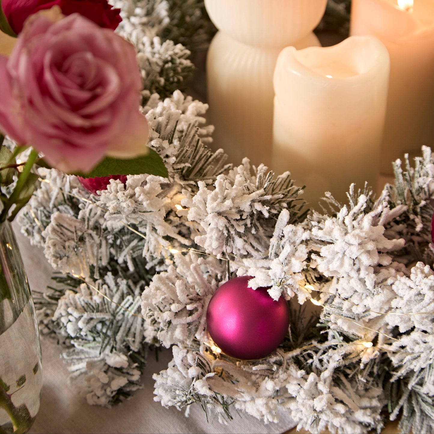 Valen Shatterproof Mixed Baubles - Set of 30 - Festive Pink - Laura James 