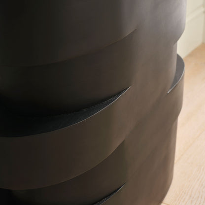 Adam 140cm Jet Black Oval Console Table - Laura James 