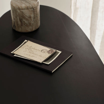 Adam 140cm Jet Black Oval Console Table - Laura James 
