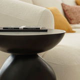 Alder 35cm Coffee Brown Mango Wood Side Table - Laura James 