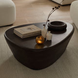 Alder 107cm Coffee Brown Mango Wood Freeform Coffee Table - Laura James 
