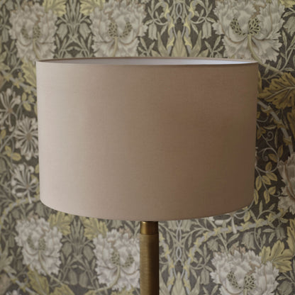 Alderton 45cm Cotton Drum Lamp Shade - Taupe