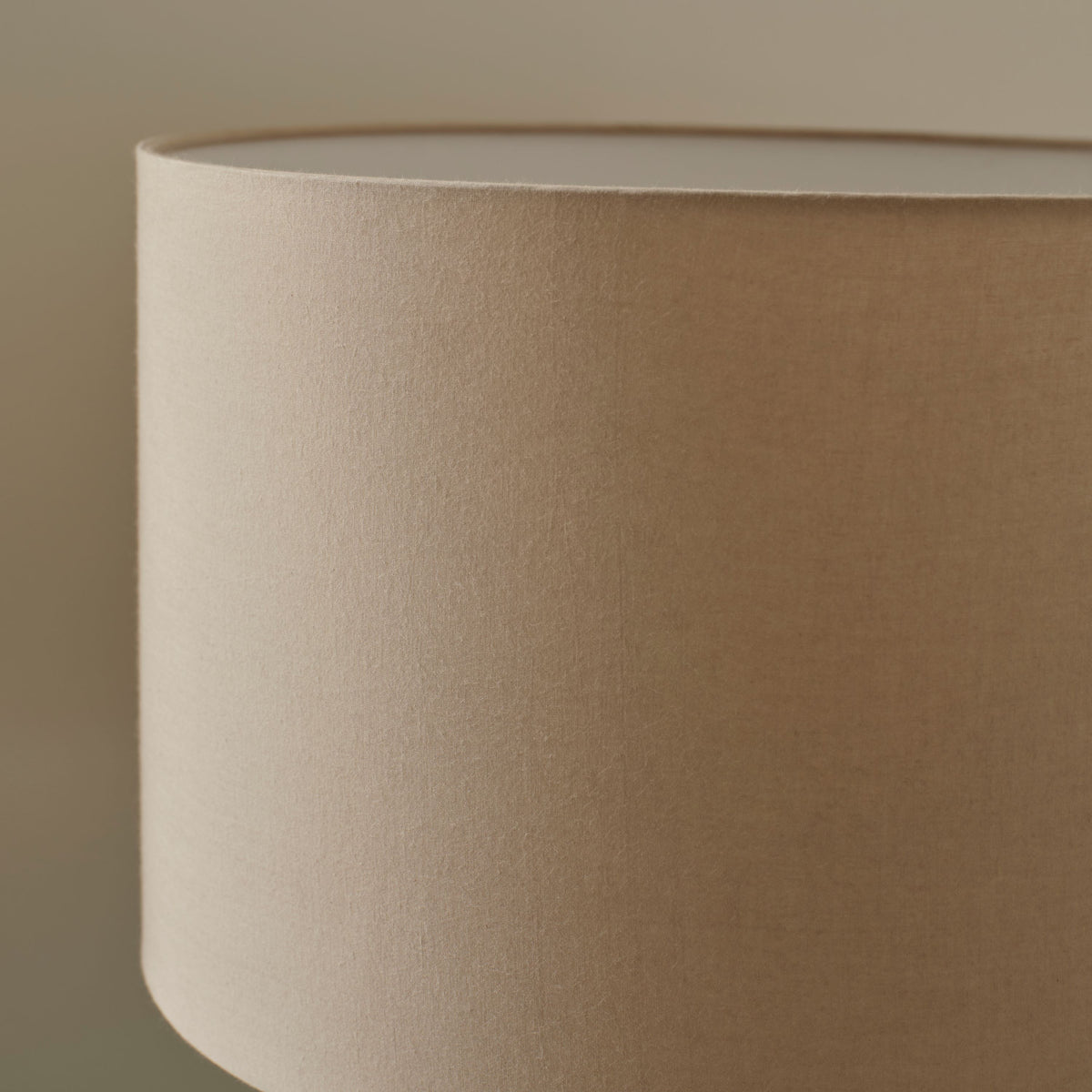 Alderton 40cm Cotton Lamp Shade - Taupe - Laura James 