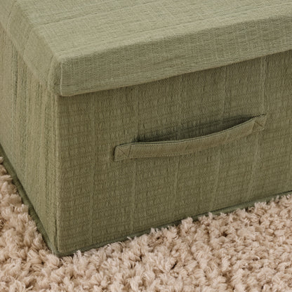 Cara 27.5cm Basket - Olive Green Geometric - Laura James 