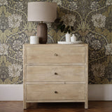 Colton 75cm 3 Drawer Chest of Drawers - Chalked Mango Wood & Travertine -Laura James 