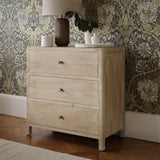 Colton 75cm 3 Drawer Chest of Drawers - Chalked Mango Wood & Travertine -Laura James 