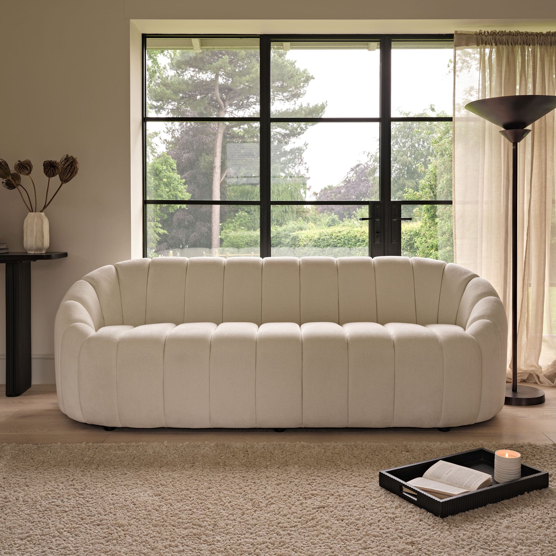 Dune 3 Seater Sofa - Oyster White - Laura James 
