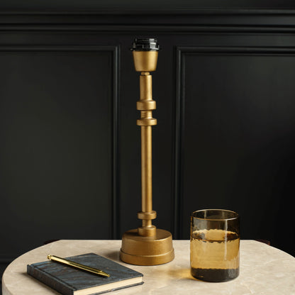 Harcombe 31cm Metal Table Lamp Base - Heirloom Brass - Laura James 