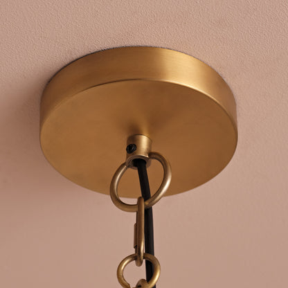 Elterwater 41cm Metal Pendant Light - Heirloom Brass - Laura James 