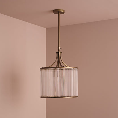 Richmond 40cm Glass Chandelier - Patina Gold - Laura James 